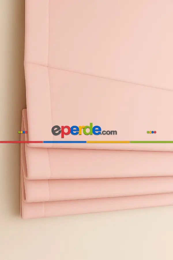 Pucra Fon Kumaşından Katlamalı Perde