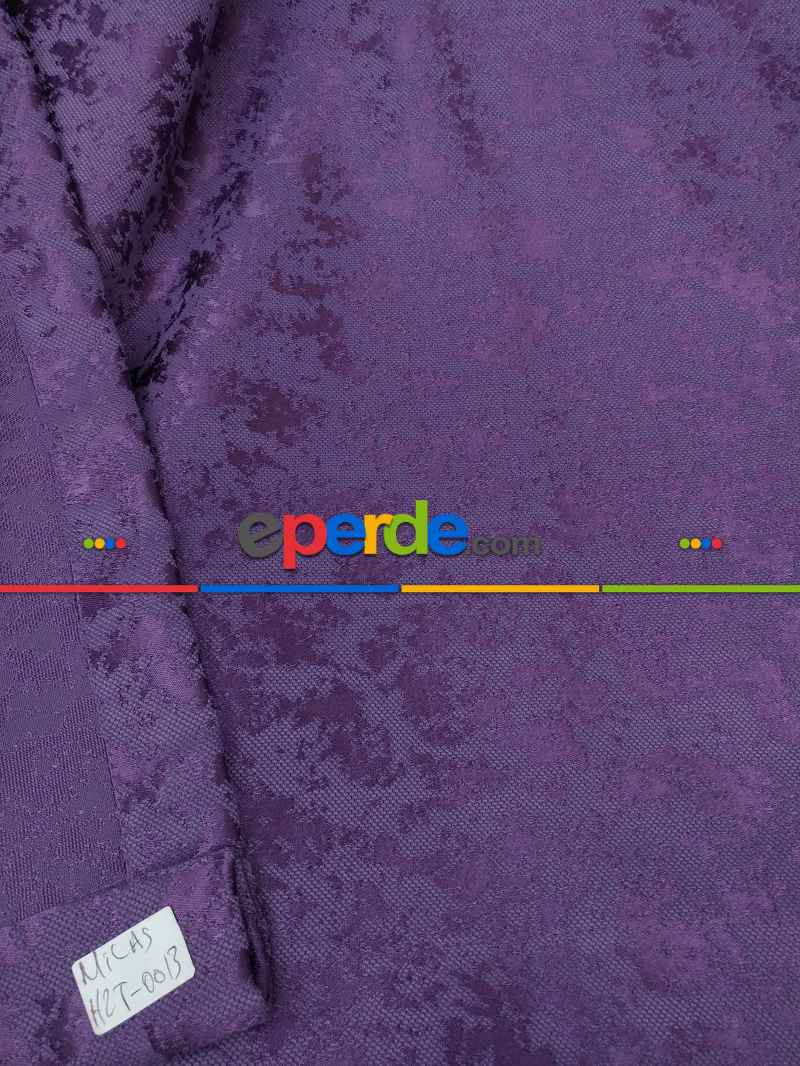 Mor İ Duz Jakar Fon Perde (150)- Mor Patlıcan Moru