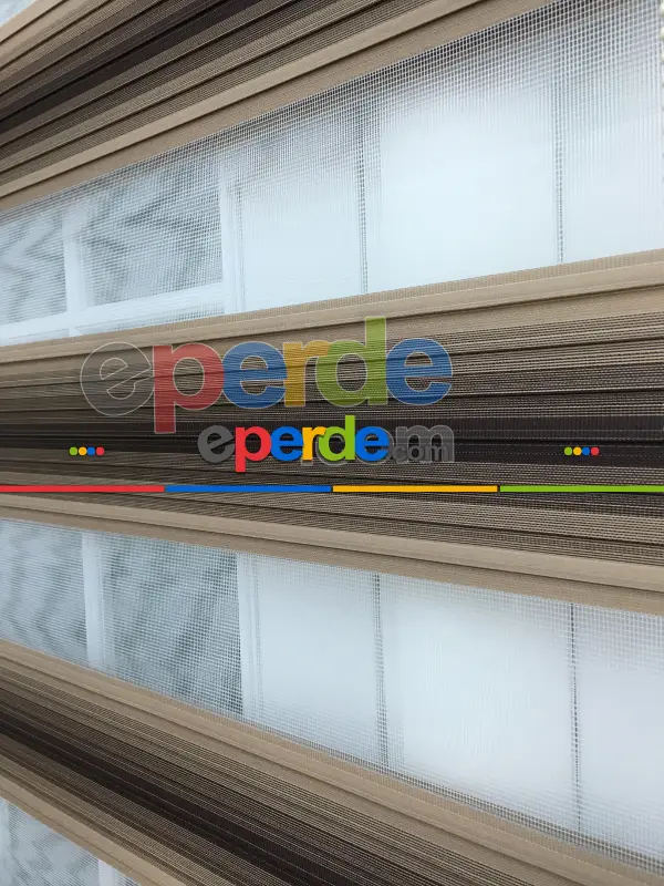 Salon Zebra - Ombre Bhn 005-08- Siyah-Kahve Açık