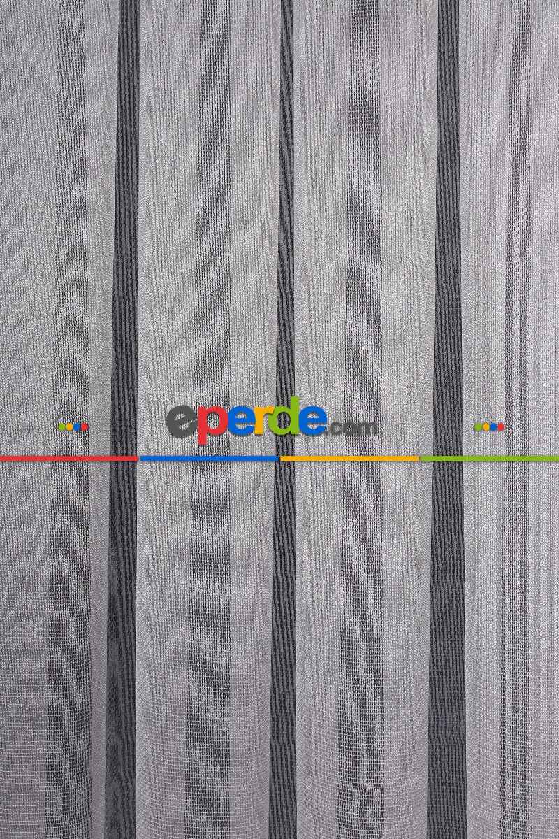 Gri Düz Tül Perde Ütü Istemez
