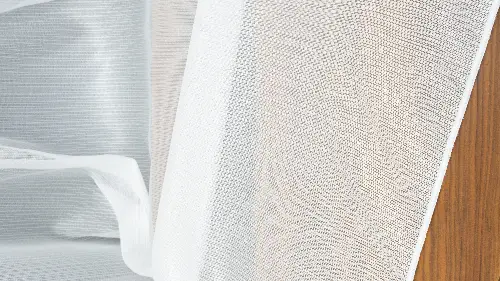 Çizgili Düz Tül Perde Ütü İstemez- Ekru - Kurşunlu Tül