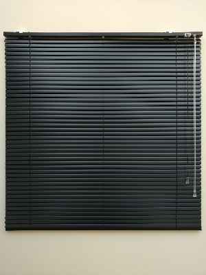 Siyah - Alüminyum Jaluzi Perde - 25mm Kalınlığında- Siyah
