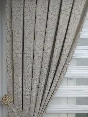 Vizon Rengi Jakar Dokuma Fon Perde- Açık Vizon