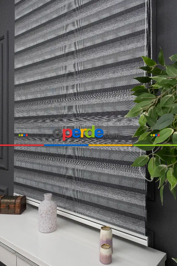 Zebra Perde -renk Geçişli Bambu Zebra Perde