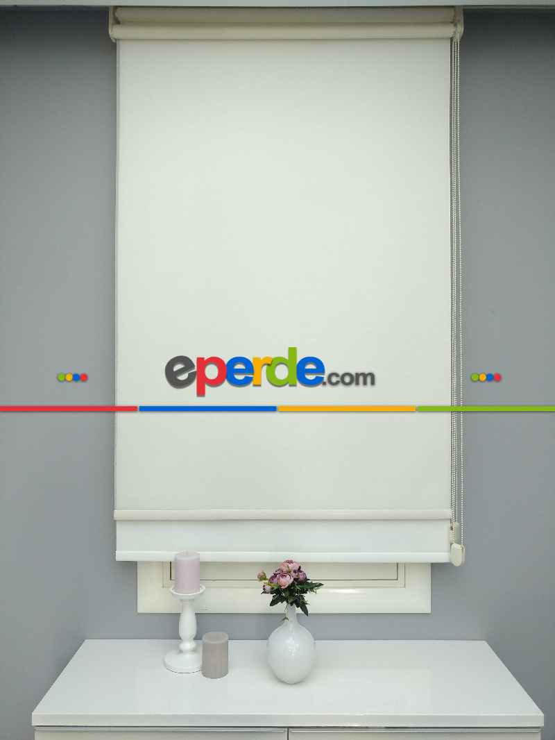 Çiftli Sistem Tül Stor- Ekru