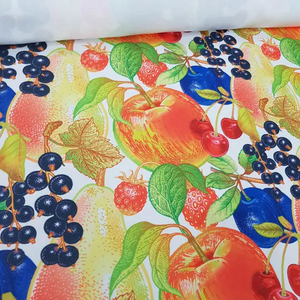 Meyve Desenli Fon Perde Evm555 Kumaşı Kalındır Duck Bezi Değildir- Siyah-Lacivert-Yeşil-Kırmızı-Sarı-Beyaz-Turuncu