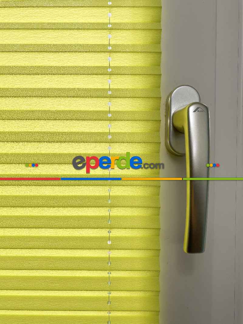 Plise Perde Yeşil Renk