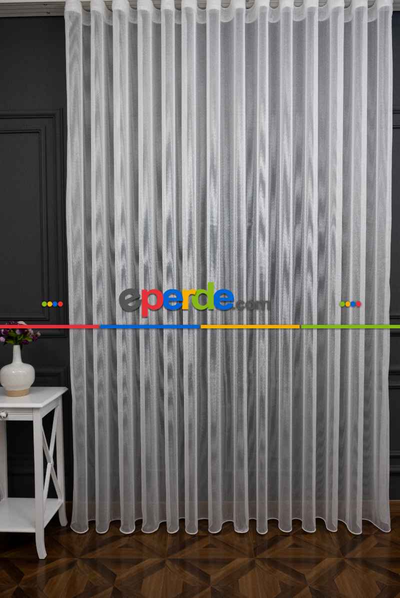 Yatak Odası - Zincir Çelik Dökümlü Tül Perde - İtinalı Dikiş - S Pile - Kurşunlu Tül