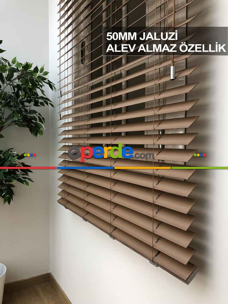 Mutfak Ahşap Jaluzi Perde- Ceviz