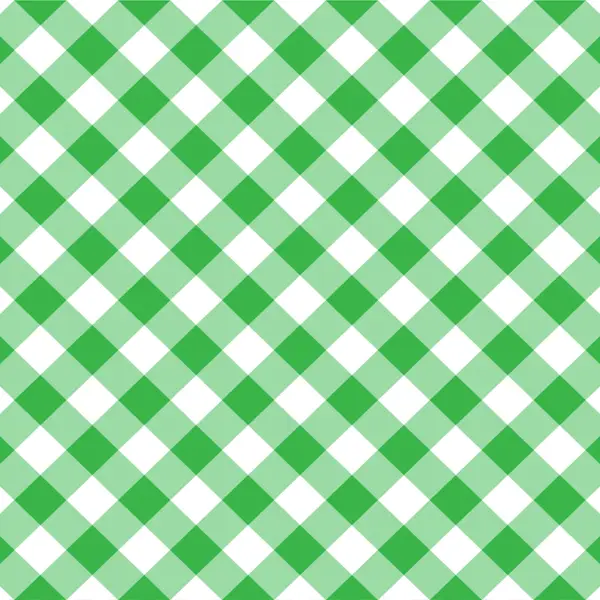 Yeşil Ekoseli Mutfak Perdesi Kanat Fon Perde Desenli- Yeşil