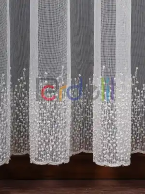 Etek Ucu Nakış İşlemeli Tül Perde