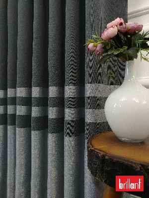 Brillant Süet Pano Fon Perde 180cm Yeni Sezon- Gri Açık-antrasit