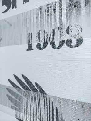 Zebra Perde- Dijital Taraftar Baskılı Beşiktaş Zebra Perde- Siyah-beyaz