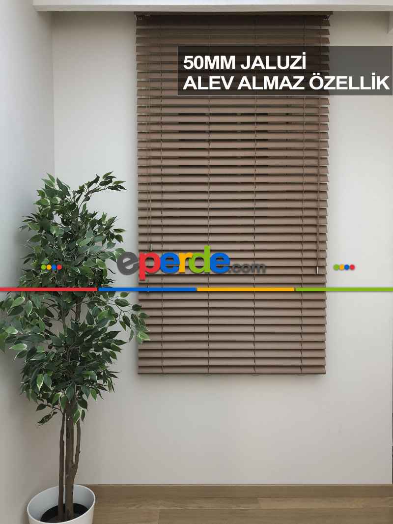 Mutfak Ahşap Jaluzi Perde- Ceviz