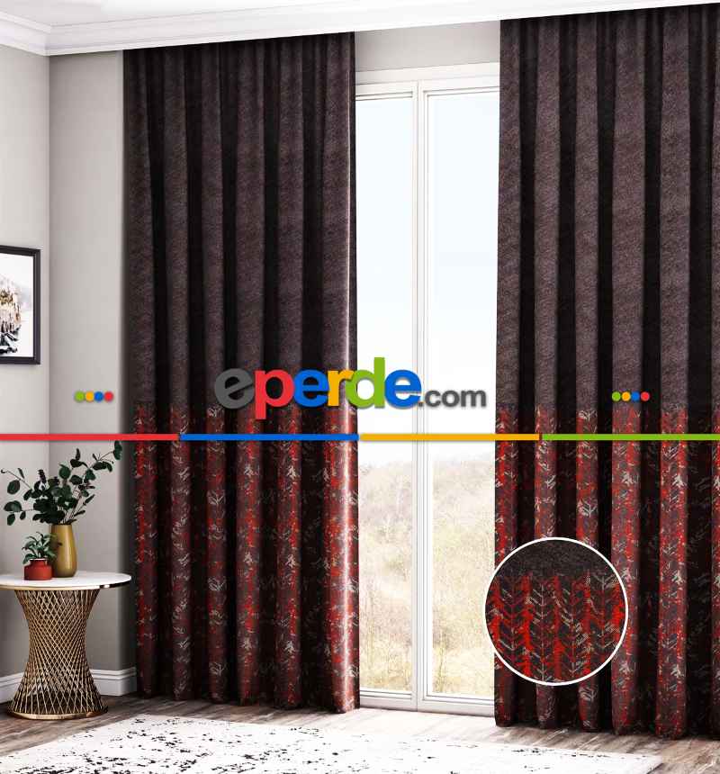 Taç Yarım Pırıltı Zigzag Model Pano Fon Perde 70cm X 290cm 