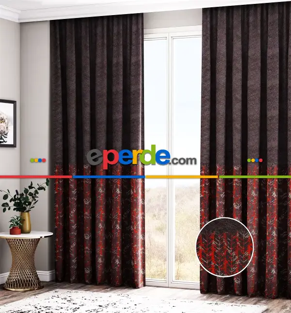 Taç Yarım Pırıltı Zigzag Model Pano Fon Perde 70cm X 290cm 