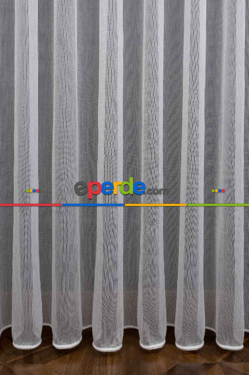 Salon Tül - Zincir Çelik Dökümlü Tül Perde - İtinalı Dikiş - Amerikan Pile - Kurşunlu Tül