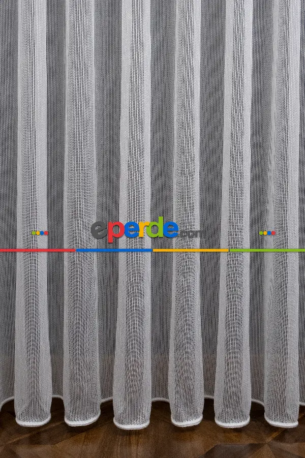 Salon Tül - Zincir Çelik Dökümlü Tül Perde - İtinalı Dikiş - Amerikan Pile - Kurşunlu Tül