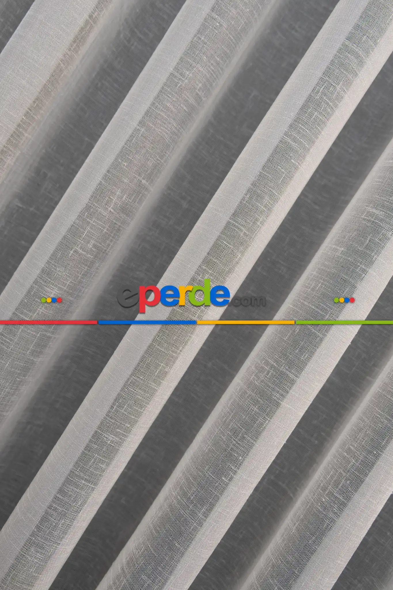 Keten Tül Ütü İstemez Dökümlü Tül - İtinalı Dikiş - Kanun Pile Seçeneği - Kurşunlu Tül