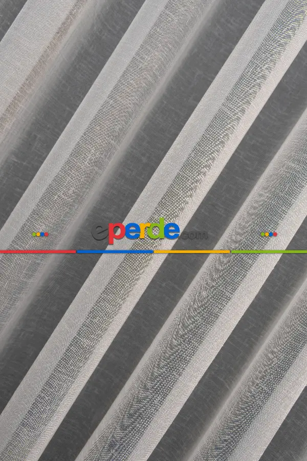 Keten Tül Ütü İstemez Dökümlü Tül - İtinalı Dikiş - Kanun Pile Seçeneği - Kurşunlu Tül