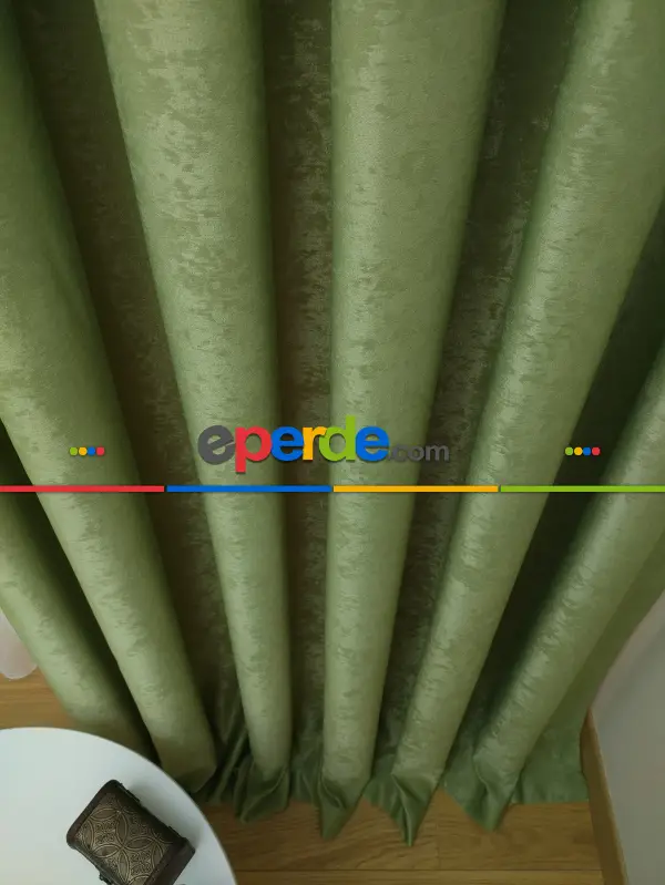 Soft Yeşil Fon Perde (180)- Açık Yeşil