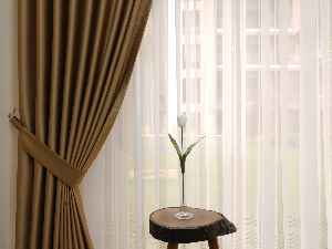 Açık Kahve Blackout Düz Fon Perde- Kahve Açık