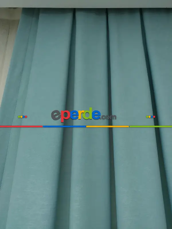 Salon Fon - Soft Mint Fon Perde (150)- Mint