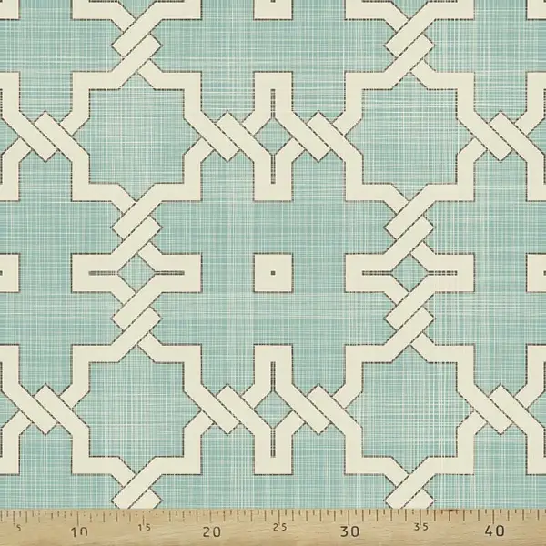 Geometrik Desenli Fon Perde Evm715 Kumaşı Kalındır Duck Bezi Değildir- Siyah-Mavi-Beyaz