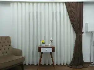 Linen Keten Tül Açık Ekru -300 Cm Keten Tül Perde- Ekru