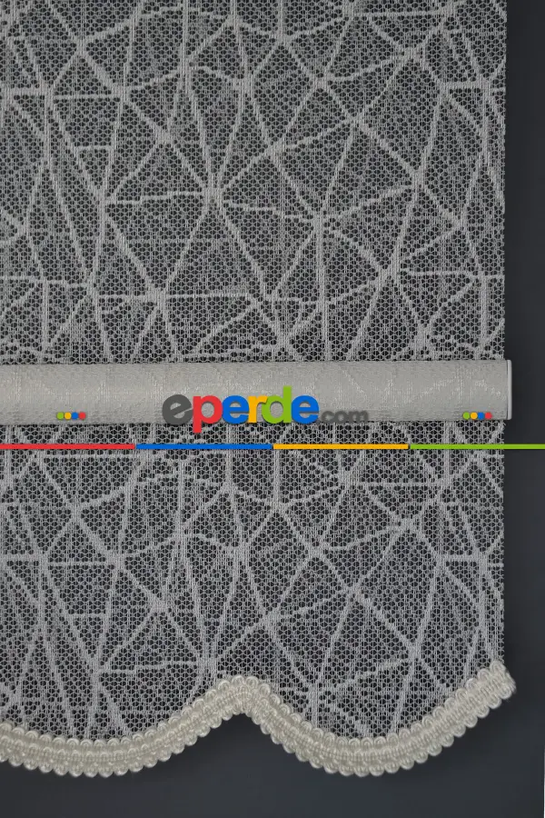 Halim Perdesan Dacuz-205 Beyaz Renk Etekli Veya Eteksiz Çift Mekanizmalı Tül Stor Perde