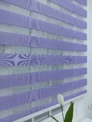 Lila Düz Zebra Perde 60x200cm- Lila