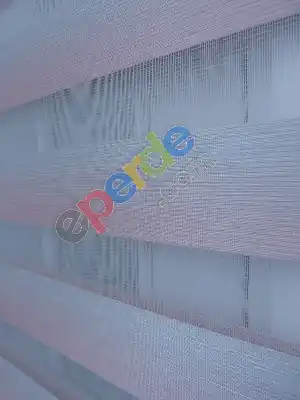 Pudra Pembe-gri Bambu Zebra Perde Degrade Geçişli- Gri-füme-antrasit-pembe Pudra Pembe