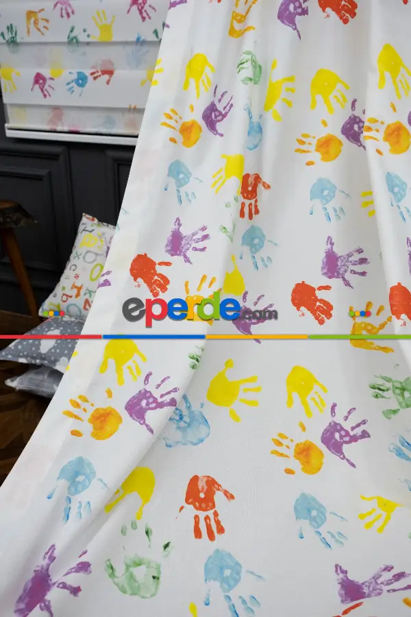 Trend Bebek - Çocuk - Genç Odası Fon Perde Modelleri 2025 (sınırsız En Ölçüsü )- Yeşil-mavi-kırmızı-mürdüm-mavi Açık-hardal Sarısı