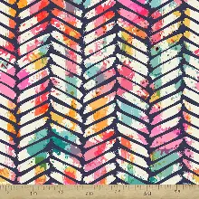 Modern Mutfak Perdesi Kanat Fon Perde Desenli- Lacivert