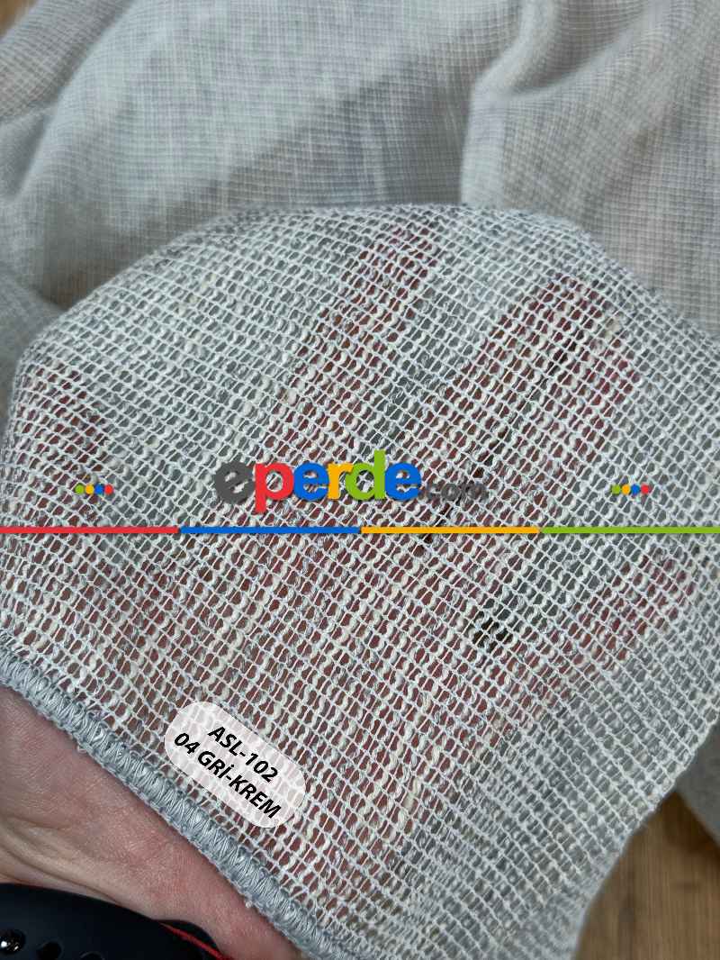 Simli Özel İplik Doğal Doku Düz Tül Perde - Özel Dokuma Ağır Gramajlı Premium