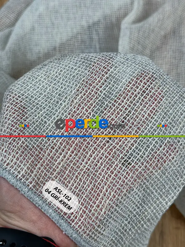 Yatak Odası - Simli Özel İplik Doğal Doku Düz Tül Perde - Özel Dokuma Ağır Gramajlı Premium