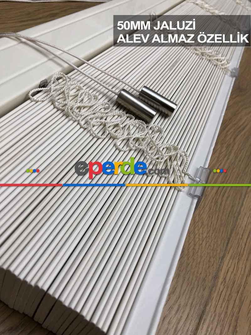 Mutfak Ahşap Jaluzi Perde- Krem