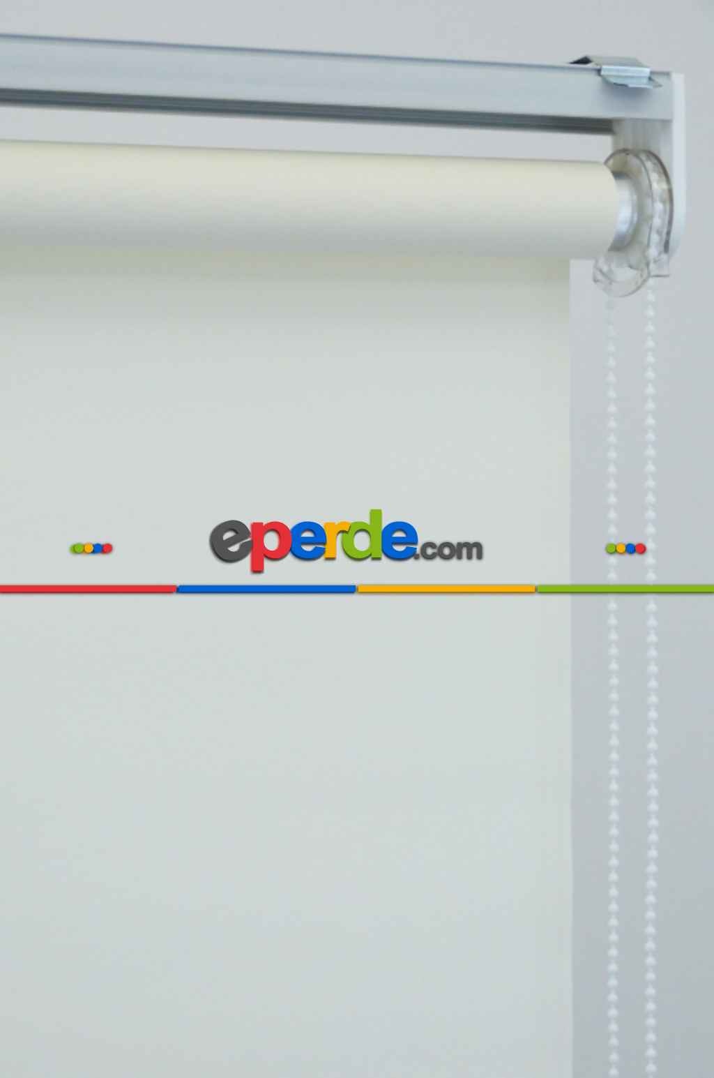 Salon Stor Perde - Açık Krem Polyester Stor Perde 1. Kalite- Krem Açık