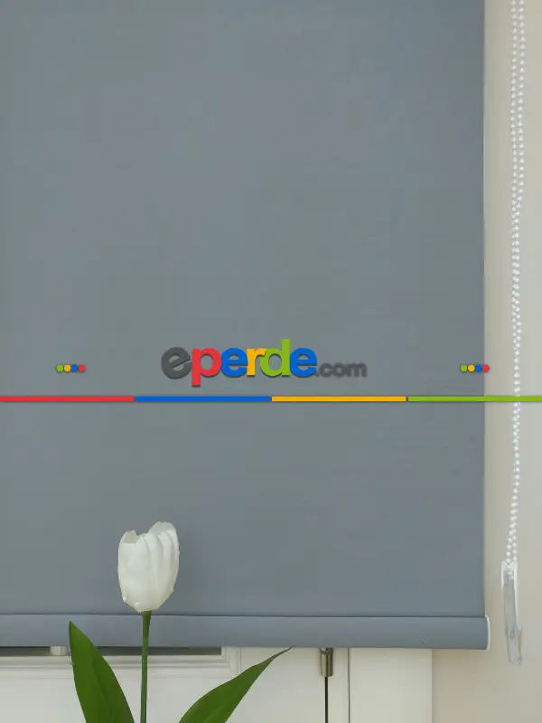 Yıkanabilir Pvc Mat Stor Perde - Gri 1. Kalite- Gri-Füme-Antrasit