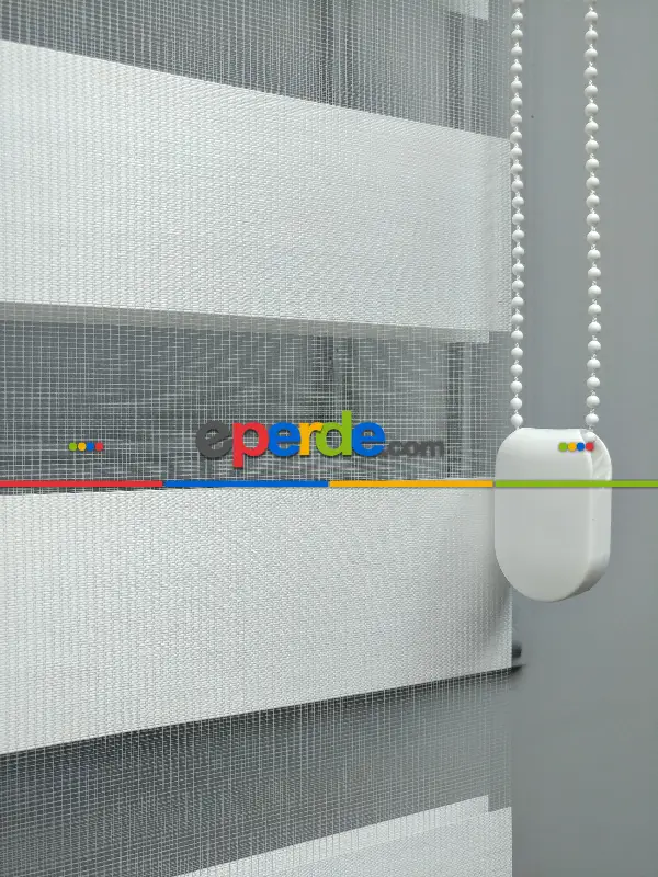 2025 Sezonu - Zebra Perde - Bambu Zebra Perde- Beyaz