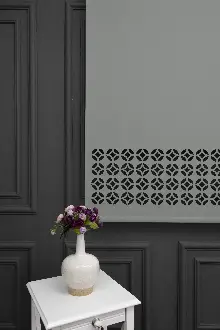 Açık Gri Renk Lazer Kesim Mat Stor Perde (ister Düz - İster Lazer Kesimli Satın Alın)