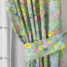 Çiçek Desenli Fon Perde K314 - Kumaşı Kalındır Duck Bezi Değildir- Gri-Füme-Antrasit-Sarı-Mor-Lila-Çok Renkli