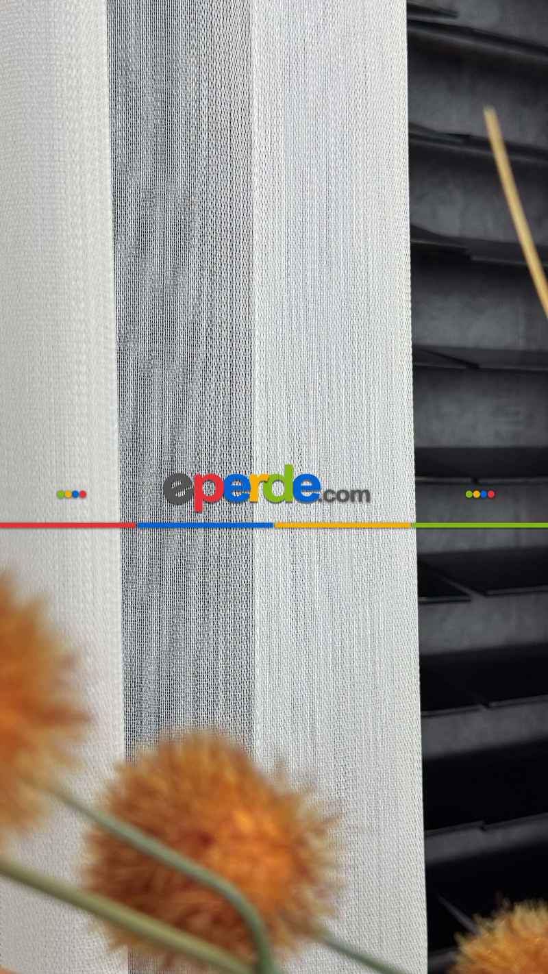 Yatak Odası - Ekru Bambu Büzgülü Ekstraforlu Tül Perde