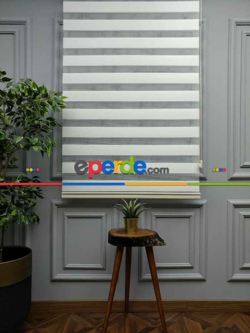 2025 Sezonu - Zebra Perde - Bambu Zebra Perde- Krem