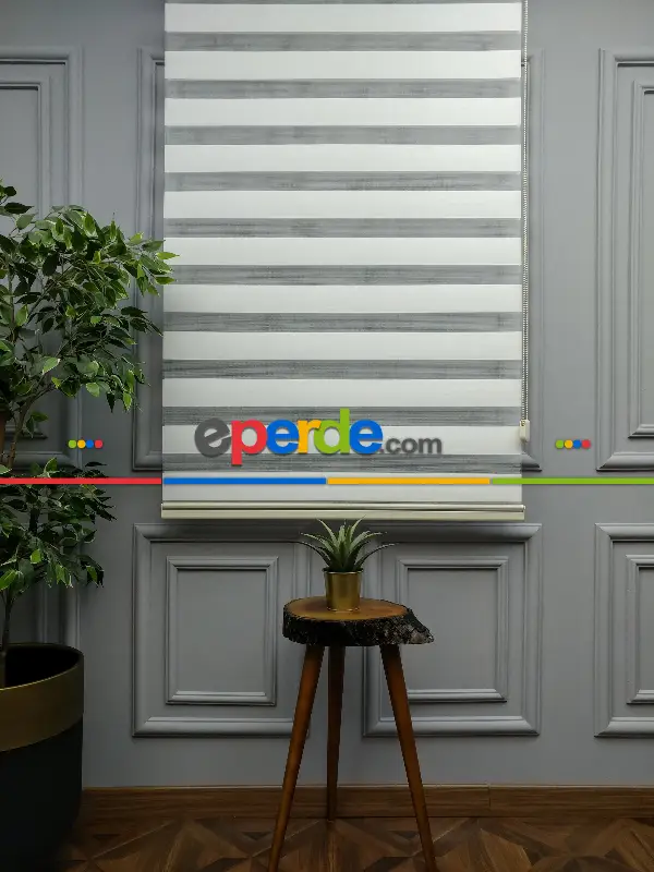 Salon Zebra Perde - 2021 Sezonu - Zebra Perde - Bambu Zebra Perde- Krem