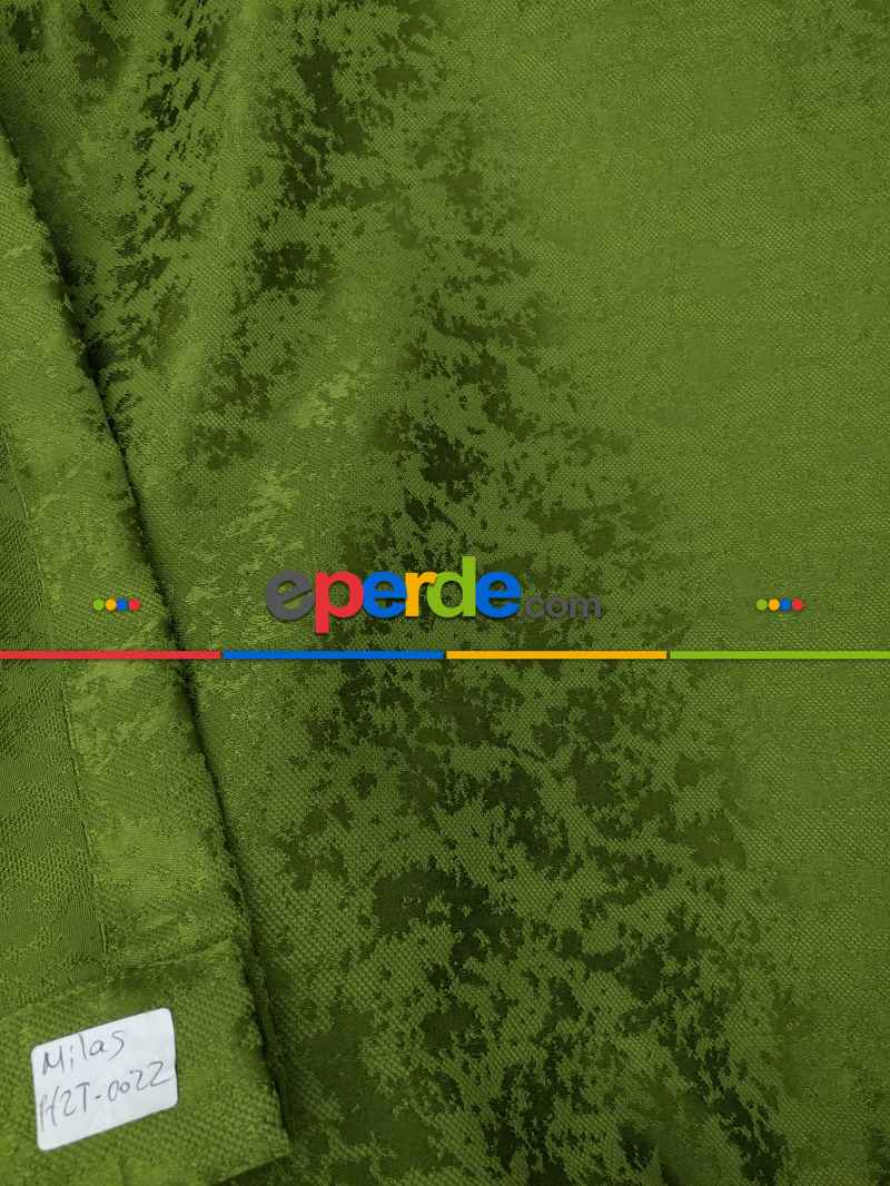 Yeşil Duz Jakar Fon Perde (150)- Yeşil