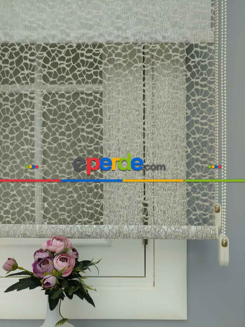 Çiftli Sistem Dantel Stor- Siyah-altın