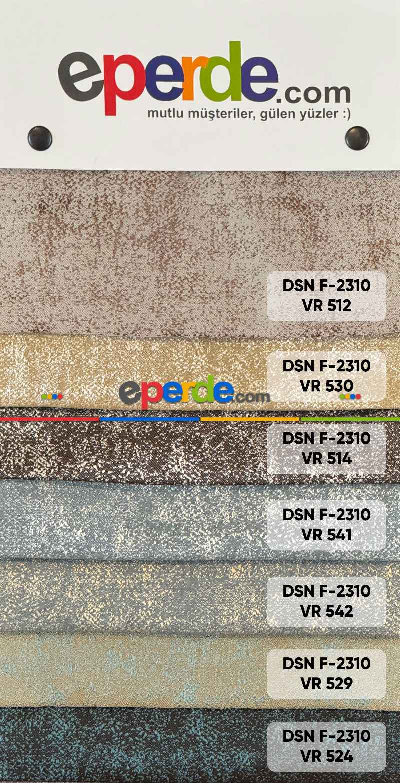 Salon - 17 Renk Jakarlı Fon Perde - Premium Royal Serisi