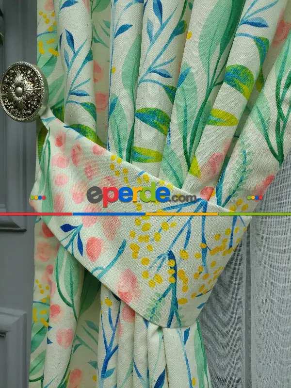 Mutfak Fon Perde- Yeşil