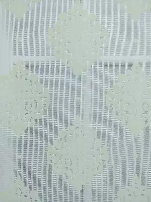 %40 Indirimli !!! Krem Tül Stor Perde Damask Desenli- Krem